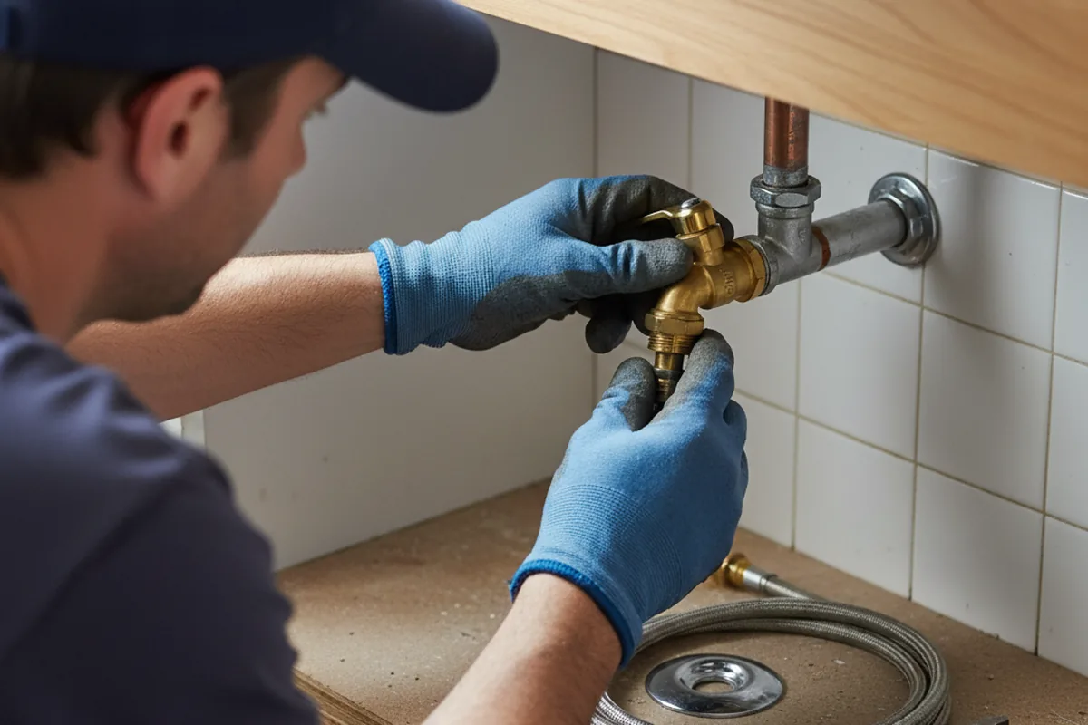 Shutoff valve and fitting work during Repiping in Madras